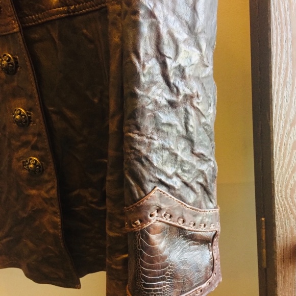 Alan Michael custom made leather coat - Picture 4 of 10